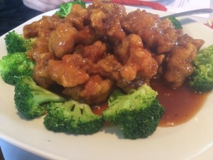 Photo by Natalie Curry  A typical American Chinese dish, General Tso's Chicken at a local Greenville restaurant. 