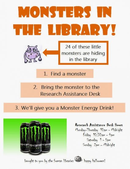 Monsters in the library!
