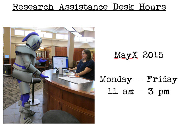 Research Assistance Desk Hours