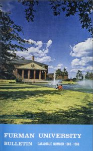 Cover of 1965 Furman Course Catalog