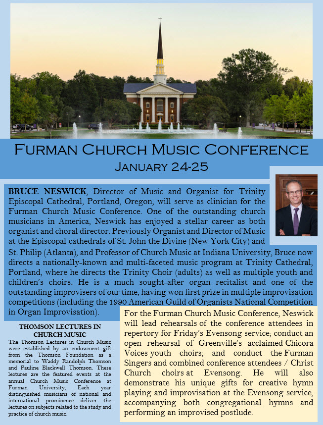 church music conference flyer