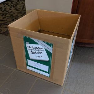 Donation box for Greenville Literacy