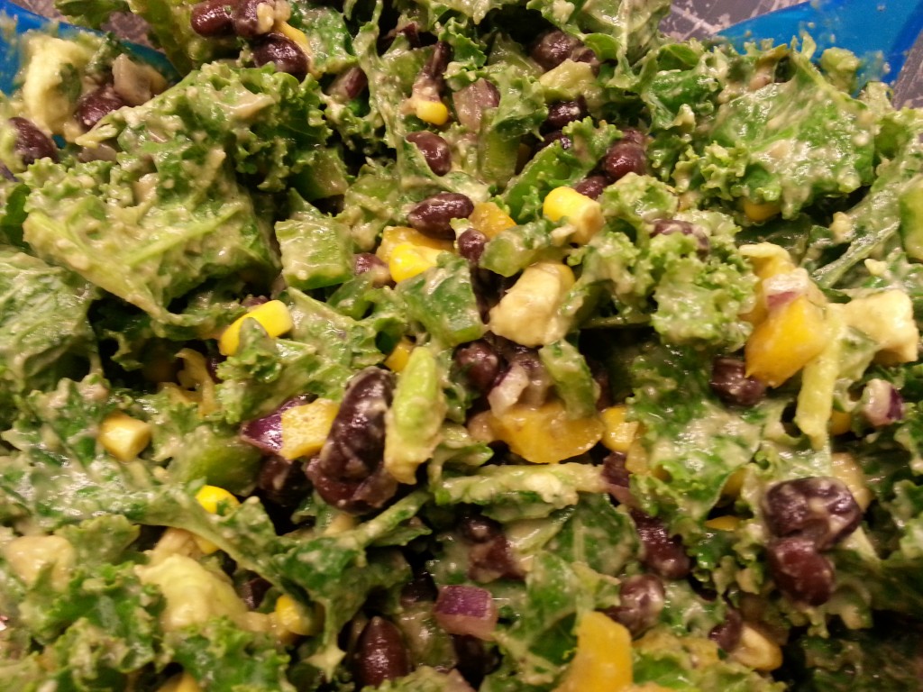creamy kale salad