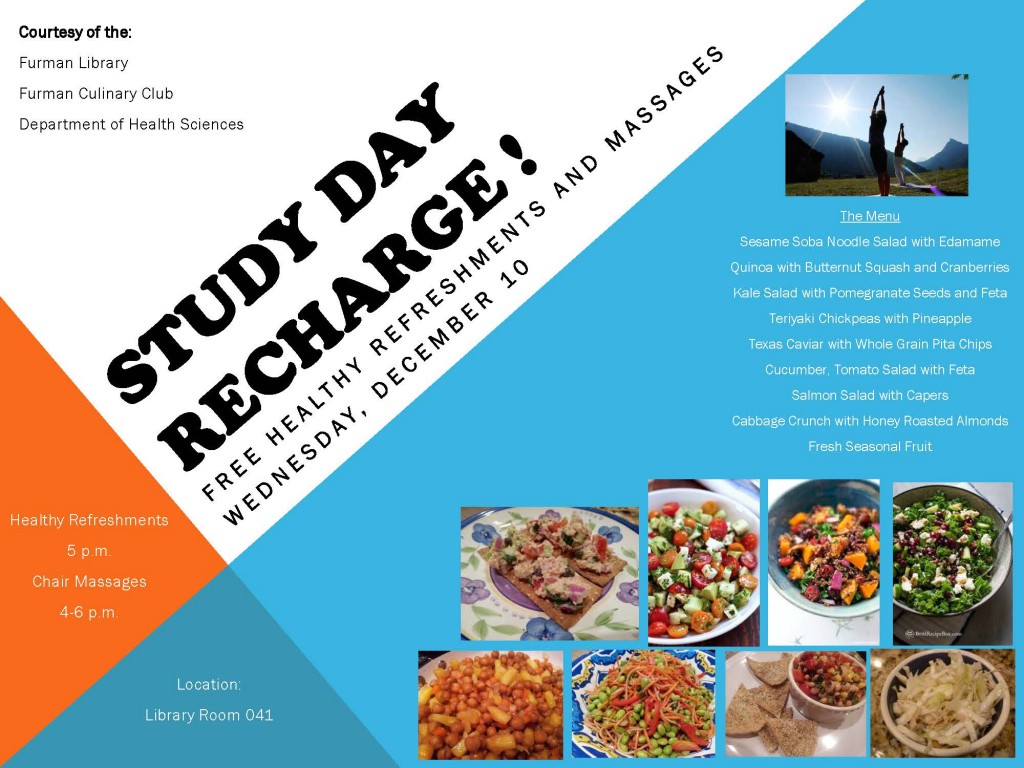 Study Day Recharge  Fall 2014